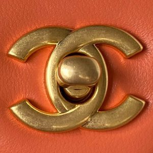 chanel as1787 mini flap bag lambskin orange gold 003 luxibags.ru .jpg