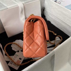 chanel as1787 mini flap bag lambskin orange gold 005 luxibags.ru .jpg