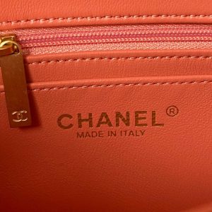 chanel as1787 mini flap bag lambskin orange gold 008 luxibags.ru .jpg
