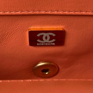 chanel as1787 mini flap bag lambskin orange gold 009 luxibags.ru .jpg