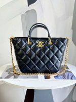 chanel as2120 small shopping bag lambskin black 001 luxibags.ru .jpg