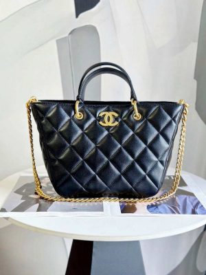chanel as2120 small shopping bag lambskin black 001 luxibags.ru .jpg