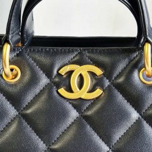 chanel as2120 small shopping bag lambskin black 006 luxibags.ru .jpg