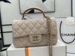 chanel as2431 mini flap apricot with brown lambskin bag with top handle gold 002 luxibags.ru .jpg