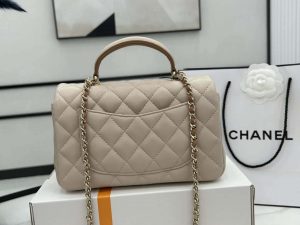 chanel as2431 mini flap apricot with brown lambskin bag with top handle gold 004 luxibags.ru .jpg