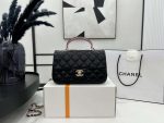chanel as2431 mini flap black with pink lambskin bag with top handle gold 001 luxibags.ru .jpg