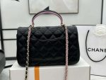 chanel as2431 mini flap black with pink lambskin bag with top handle gold 004 luxibags.ru .jpg