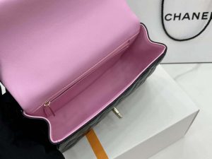 chanel as2431 mini flap black with pink lambskin bag with top handle gold 008 luxibags.ru .jpg