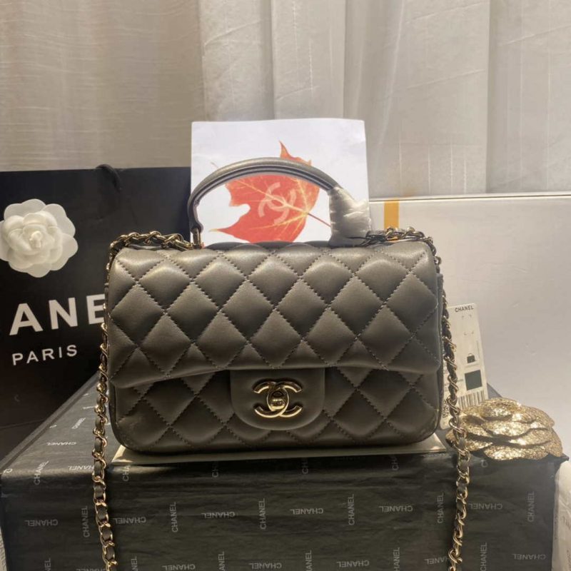 chanel as2431 mini flap lambskin bag with top handle gray bright gold 001 luxibags.ru .jpg
