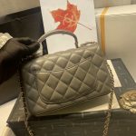 chanel as2431 mini flap lambskin bag with top handle gray bright gold 006 luxibags.ru .jpg
