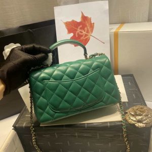 chanel as2431 mini flap lambskin bag with top handle green bright gold 004 luxibags.ru .jpg