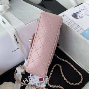 chanel as2431 mini flap lambskin bag with top handle light gold dark pink 006 luxibags.ru .jpg