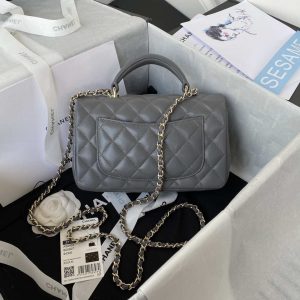 chanel as2431 mini flap lambskin bag with top handle light gold gray 002 luxibags.ru .jpg