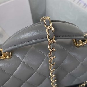 chanel as2431 mini flap lambskin bag with top handle light gold gray 004 luxibags.ru .jpg