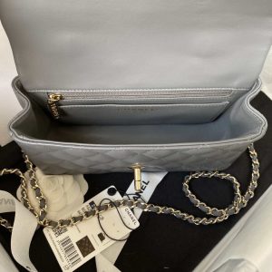 chanel as2431 mini flap lambskin bag with top handle light gold gray 007 luxibags.ru .jpg
