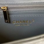 chanel as2431 mini flap lambskin bag with top handle light gold gray 008 luxibags.ru .jpg