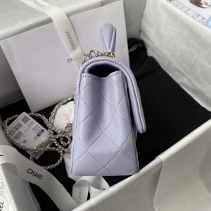 chanel as2431 mini flap lambskin bag with top handle light gold purple 005 luxibags.ru .jpg