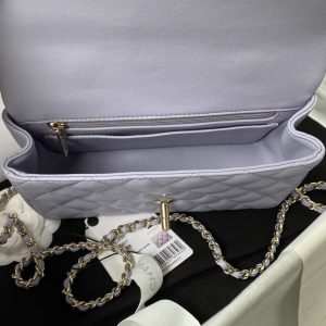 chanel as2431 mini flap lambskin bag with top handle light gold purple 007 luxibags.ru .jpg