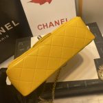chanel as2431 mini flap lambskin bag with top handle yellow bright gold 006 luxibags.ru .jpg