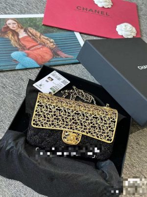 chanel as2535 mini evening bag wool tweed gold tone metal black 012 luxibags.ru .jpg