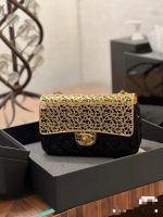 chanel as2535 mini evening bag wool tweed gold tone metal black 017 luxibags.ru .jpg