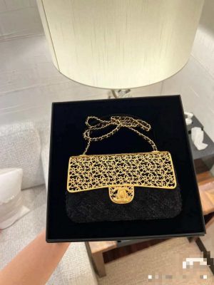 chanel as2535 mini evening bag wool tweed gold tone metal black 018 luxibags.ru .jpg