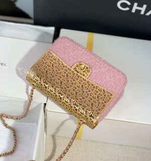 chanel as2535 mini evening bag wool tweed gold tone metal light pink 011 luxibags.ru .jpg