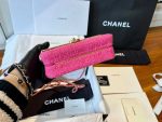 chanel as2535 mini evening bag wool tweed gold tone metal rose red 004 luxibags.ru .jpg