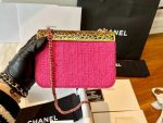 chanel as2535 mini evening bag wool tweed gold tone metal rose red 006 luxibags.ru .jpg