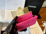 chanel as2535 mini evening bag wool tweed gold tone metal rose red 008 luxibags.ru .jpg