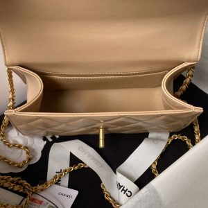 chanel as2615 woc wallet on chain with gold charm mini vintage calfskin bag apricot 007 luxibags.ru .jpg