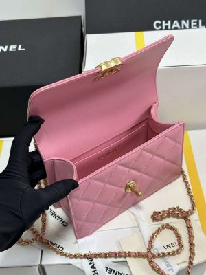chanel as2615 woc wallet on chain with gold charm mini vintage calfskin bag pink 006 luxibags.ru .jpg