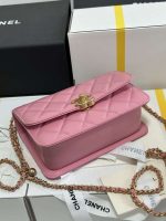 chanel as2615 woc wallet on chain with gold charm mini vintage calfskin bag pink 007 luxibags.ru .jpg
