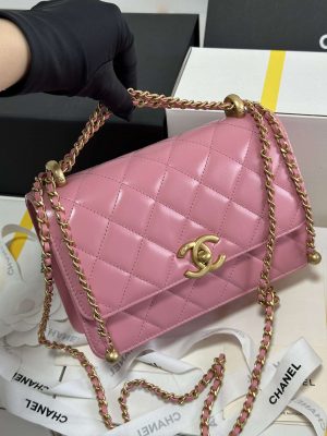 chanel as2649 woc wallet on chain with gold charm small vintage calfskin bag pink 002 luxibags.ru .jpg