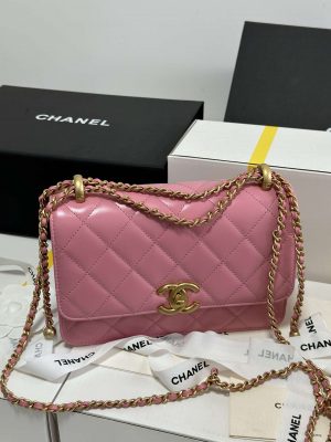 chanel as2649 woc wallet on chain with gold charm small vintage calfskin bag pink 003 luxibags.ru .jpg
