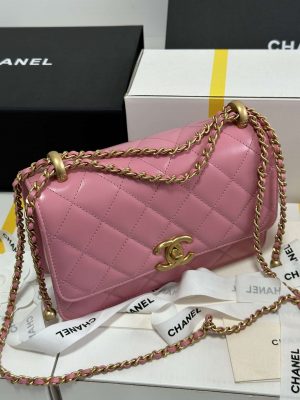 chanel as2649 woc wallet on chain with gold charm small vintage calfskin bag pink 004 luxibags.ru .jpg