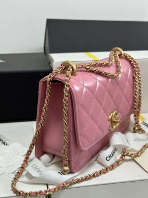 chanel as2649 woc wallet on chain with gold charm small vintage calfskin bag pink 005 luxibags.ru .jpg