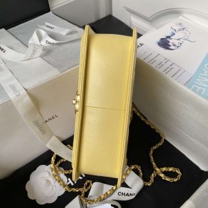 chanel as2649 woc wallet on chain with gold charm small vintage calfskin bag yellow 006 luxibags.ru .jpg