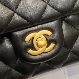 chanel as3041 flap classic bag cf camellia lambskin black gold 008 luxibags.ru .jpg