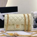 chanel as3041 flap classic bag cf camellia lambskin light yellow gold 002 luxibags.ru .jpg