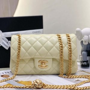 chanel as3041 flap classic bag cf camellia lambskin light yellow gold 002 luxibags.ru .jpg