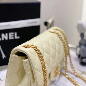 chanel as3041 flap classic bag cf camellia lambskin light yellow gold 004 luxibags.ru .jpg