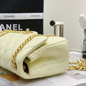 chanel as3041 flap classic bag cf camellia lambskin light yellow gold 005 luxibags.ru .jpg