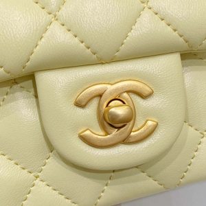 chanel as3041 flap classic bag cf camellia lambskin light yellow gold 008 luxibags.ru .jpg