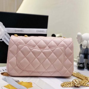 chanel as3041 flap classic bag cf camellia lambskin pink gold 004 luxibags.ru .jpg