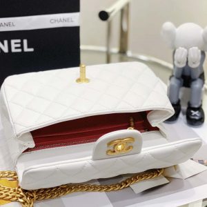 chanel as3041 flap classic bag cf camellia lambskin white gold 007 luxibags.ru .jpg
