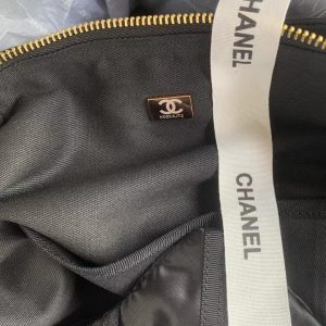 chanel as3093 maxi bowling bag nylon gros grain gold tone metal black 09 luxibags.ru .jpg