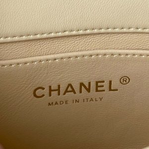 chanel as3113 mini flap bag lambskin yellow 008 luxibags.ru .jpg