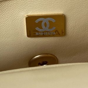 chanel as3113 mini flap bag lambskin yellow 009 luxibags.ru .jpg