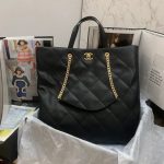 chanel as3128 maxi shopping bag calfskin in black 1 luxibags.ru .jpg